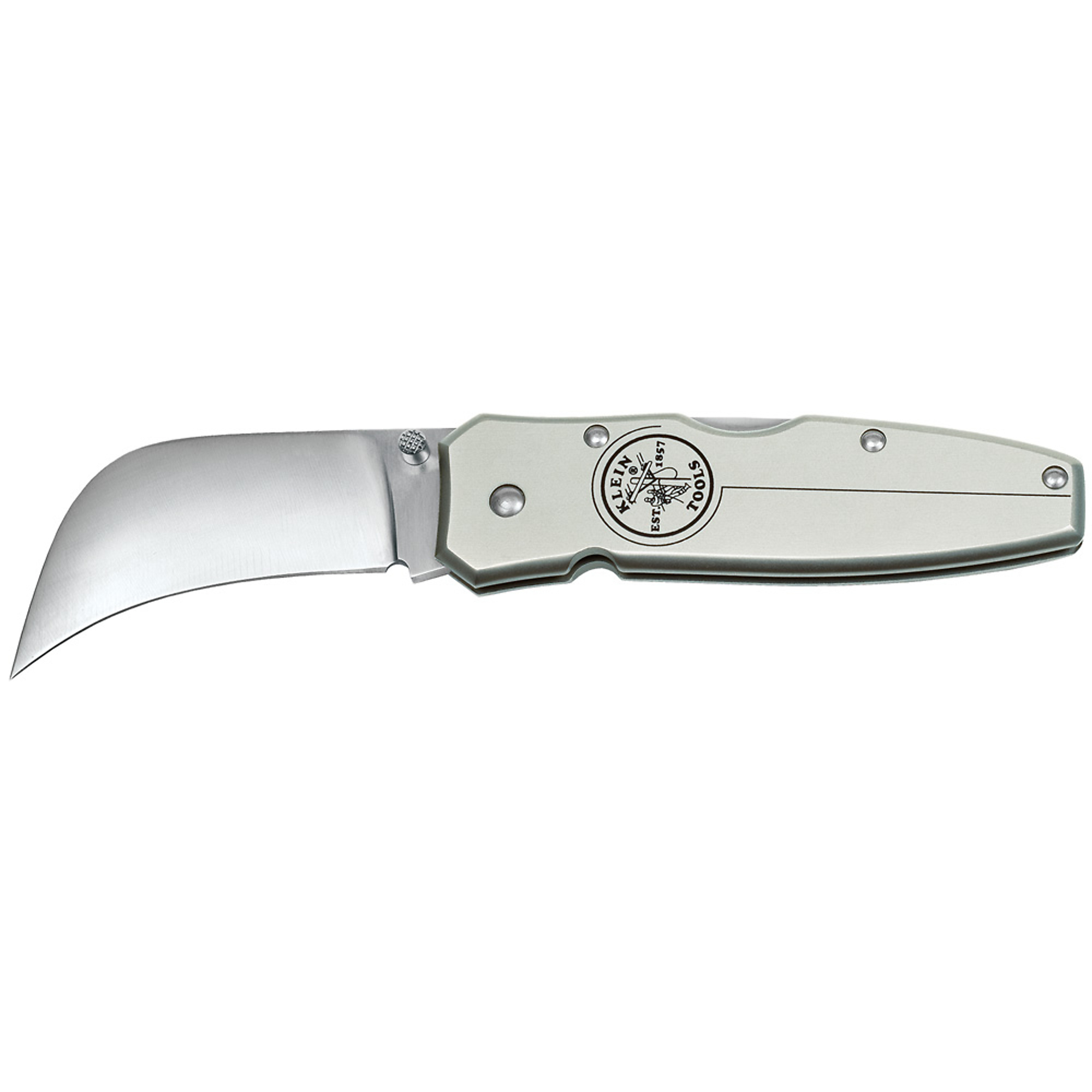 Klein Tools, Lockback Knife 2-5/8in. Hawkbill Blade, Aluminum, Blades (qty.) 1 Knives (qty.) 1 Folding, Model# 44006